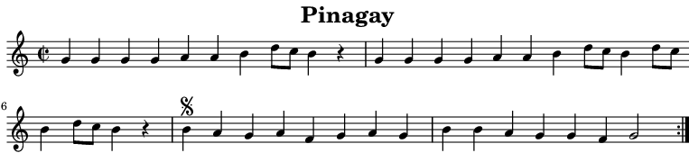 Partition de : Pinagay