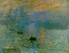 Le tableau Impression, soleil levant de Monet.